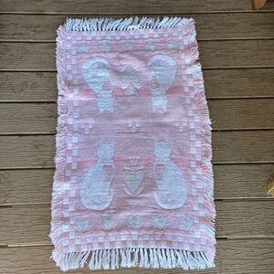 Vintage Tow Bath Rug Mat